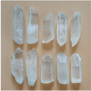 Colorsheng 10 Pcs Natural Rough Quartz Crystal Column Points Shards (1"- 2")