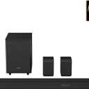 Hisense AX5125H 5.1.2Ch Sound Bar with Wireless Subwoofer, 500W, Dolby Atmos, Bluetooth 5.3, EzPlay, 4K HDMI Pass Through, Roku TV Ready, DTS:X, HDMI/AUX/ARC/Optical/USB, 7 EQ Modes