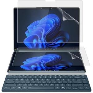 KEANBOLL 2 Pack Matte-Anti Glare Screen Protector for New 2025 Lenovo Yoga Book 9i (14IAH10) Laptop Touch Display 14 Inch-(2 Sets - Primary and Secondary Screens)