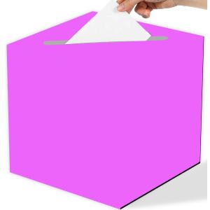 4 x Purple and Silver Graduation Card Box for Class of 2026, Congrats Grad Card Box for Graduation Party Supplies Party Favors