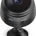 Mini Security Camera, Smart Wi-Fi Indoor Security Camera, Live Stream on App, Record with Micro SD, Wired, Loop Recording, 60° Field of View, 2.4 GHz Wi-fi Only, Multi Camera Viewing