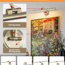 Battery Operated Picture Light, Cordless Art Light with Remote Control, Photo Frame Light with 5000mAh Battery, 3 Color Temperatures & Stepless Dimming for Gallery, Hallway(Antique Bronze, 23.6inch)