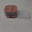 6 Pack Meal Prep Containers, 4 Compartment Bento Snack Boxes, Reusable Divided Lunch Box Containers for Adults, Kids, Toddlers, Travel, Work, School