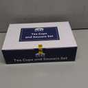 BTaT- Floral Tea Cups and Saucers, Set of 4, 8 oz, Fine Porcelain Teacup Set with Gold Trim for Afternoon Tea, Weddings, Parties & Gifting, Dishwasher Safe, Lightweight, Non-Toxic, Mothers Day Gift