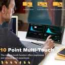Prechen 12.3 Inch Touchscreen Secondary Monitor, IPS Stretched Bar LCD Travel Touch Display 1920 * 720 HDMI USBC, Portable Touch Screen for Laptop Computer Windows Aida64 GPU CPU RAM Monitoring