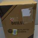 DEILSY Black Plastic Clothes Hangers - Durable Plastic Hanger 100 Pack for Organizing Garments for Shirt Hangers and Dress Coat Hangers Black Clothing Retail Hanger
