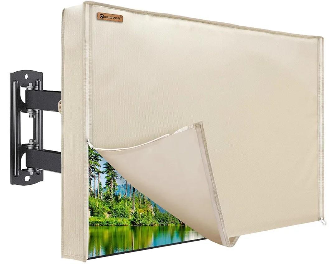 ULTCOVER Waterproof Outdoor TV Cover for 55-59 inch Outside Flat Screen Televisions with Mounts and Stands