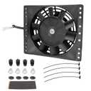 6 Inch Slim 650CFM Radiator Cooling Fans Universal Slim Pull Push 12V 80W Direct Replacement Electric Fan with Mount Kit