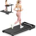 Walking Pad Treadmill for Home - Under Desk Walking and Running with Remote Control Portable Electric Machine Adjustable Slim Compact with 0.6-4.0MPH Modes Max up 265 Lbs for Home Office
