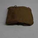 Tactical Toiletry Travel Bag for Men, Hanging Dopp Kit Hygiene Bag Shower Organizer with Hook for Toiletries and Shaving Care, Khaki (Empty Bag)