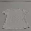 Trendy Queen Womens Basic T Shirts Summer Tops 2025 Crop Short Sleeve Slim Fit Tee Cute Gym Workout Clothes (Small)