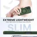 Faiono Magnetic for iPhone 17 Case [Full Camera Protection][Military-Grade Protection][Compatible with MagSafe] Shockproof Protective Slim Phone Case for iPhone 17, Forest Green