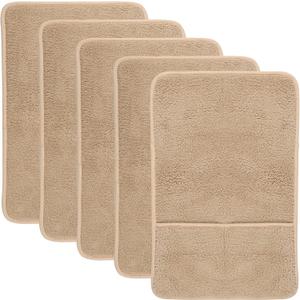 5Pcs Sofa Armrest Cover with Side Storage Pockets Lambswool Sofa Arm Protector Non Slip Sofa Headrest Cover Machine Washable Recliner Chair Arm Cover for Recliner Chair Sofa Pets(khaki)