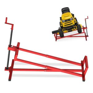 Lawn Mower Lift Jack with Hand Crank and Power Extension Handle, Red
880 lbs Capacity Lifting Jack for Garden Tractors, Riding Lawn Mower Maintenance Lift, Telescopic Maintenance Jack