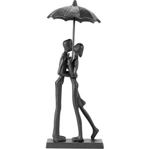 Modern Sculptures Home Decor Affectionate Couple Statue Kissing Under Umbrella Figurine Statues for Bedroom Dcor Hand Sculptures for Living Room Romantic Figurines