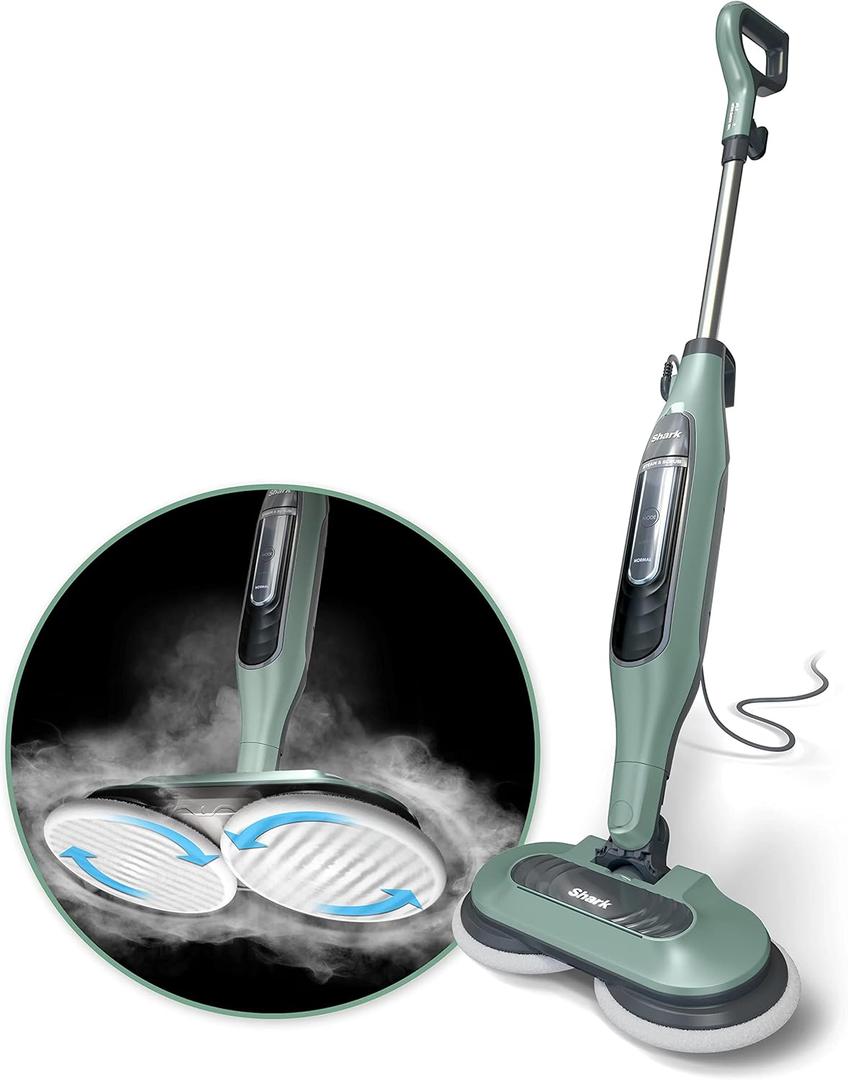 Shark S7000AMZ Steam & Scrub All-in-One Scrubbing and Sanitizing Hard Floor Steam Mop, Pure Water 