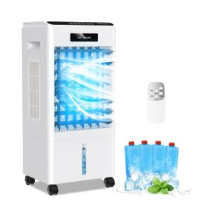 Portable Air Conditioners, 3-IN-1 Evaporative Swamp Air Cooler 8L, Windowless Portable AC with Remote, Fast Cooling, 7H Timer, Oscillation 90, 3 Modes Air Conditioner Portable for Room Bedroom(Black)