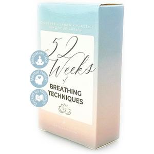 Calm Collective 52 Breathwork Cards - Vagus Nerve Breathing Exercises for Anxiety Relief, Emotional Regulation, & Cortisol Manager - Biohack Mental Health & Relaxation Gift (Travel Size)