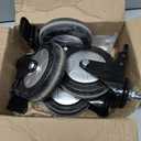 5 Threaded Stem Caster Metric M10-1.5 x 25mm(Bolt Diameter 10mm, Length:25mm, Thread Pitch 1.5 mm) 1500lbs Heavy Duty Swivel Caster Wheels Set of 4 castors for All Floor
