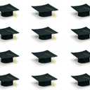 Fun Express Bulk 12 Pieces Kid's Felt Elementary, Kindergarten, Pre-School Graduation Mortarboard Caps, Felt
