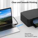 Printer Cable 6FT USB 2.0 Printer Cable USB-A to USB-B Cables, High Speed Scanner Print Cord for HP Canon Dell Samsung Epson Brother Lexmark Xerox, MIDI Cables for Digital Piano DAC MIDI Controller