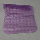 AmazerBath Bath Tub Mat, Medium Size 27.6 x 15 Inches Non-Slip Shower Mats with Suction Cups and Drain Holes, Bathtub Mats Bathroom Mats Machine Washable (Clear Purple)