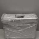 File Organizer Storage Box - 18.9 x 14.6 x 6.3 Inch X-Large, Portable Locking Storage Totes with Dual Combination Locks for Cash, Documents & Valuables - Silver