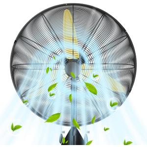 Uthfy 26IN 9200CFM Wall Mount Fan,Outdoor Industrial High Velocity Wall Fan with 3-Speeds, Heavy Duty Metal Wall Mounted Oscillating Fans for Garage, Shop,Commercial,Gym, Patio, Porch,ETL Listed