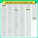 W10734521 Washer Clutch Kit Compatible with Whirlpool Maytag Kenmore Crosley, Slider Kit Replacement Part W10006484 W10006494 W10275082 W10447975 W10905025