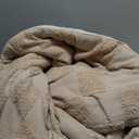 Bedsure California King Size Comforter Set Khaki, Boho Tufted Bed Set, Checkered Farmhouse Shabby Chic Bedding, 3 Pieces, 1 Plaid Geometric Comforter and 2 Pillow Shams