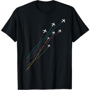 Pilot Commercial Passenger Airplanes Aeroplanes Airline Gift T-Shirt Small