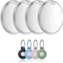 Invisible Guard Finder Tag-4 Pack, Bluetooth Tracker Works with Apple Find My(iOS Only)-Waterproof, Replaceable Battery (4WH)