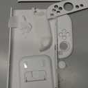 PlayVital Hard Case for Nintendo Switch 2 with Extra Stand & Thumb Grip Caps | Split Design, Dockable Protective Full-Body Shell Cover for Nintendo Switch 2 | Solid Color Series, White