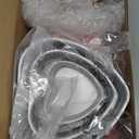 40 Pcs Heart Shaped Cake Pan Baking Set,4/6/8 Inch Nonstick Cake Mold Piping Bags Tips Leveler Icing Spatula Scrapers Pink Mermaid Baking Supplies for Mother's Day Weddings Birthday Party