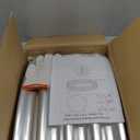 5FT Galvanized Fire Pit Ring, Foldable 60 Inch Silver Round Galvanized Fire Ring Outdoor Pits Raised Garden Bed for Backyard (Silver, 5x5x1FT)