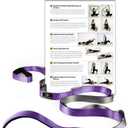 Gradient Fitness Stretching Strap for Physical Therapy, 12 Multi-Loop Stretch Strap 1" W x 8' L, Neoprene Handles, Physical Therapy Equipment, Yoga Straps for Stretching, Leg Stretcher.