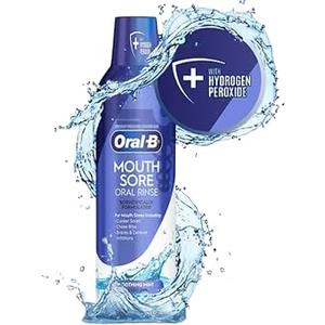Oral-B Mouth Sore Mouthwash Special Care Oral Rinse, Hydrogen Peroxide Mouthwash, 8fl oz, Mouthwash Alcohol Free 1 Count