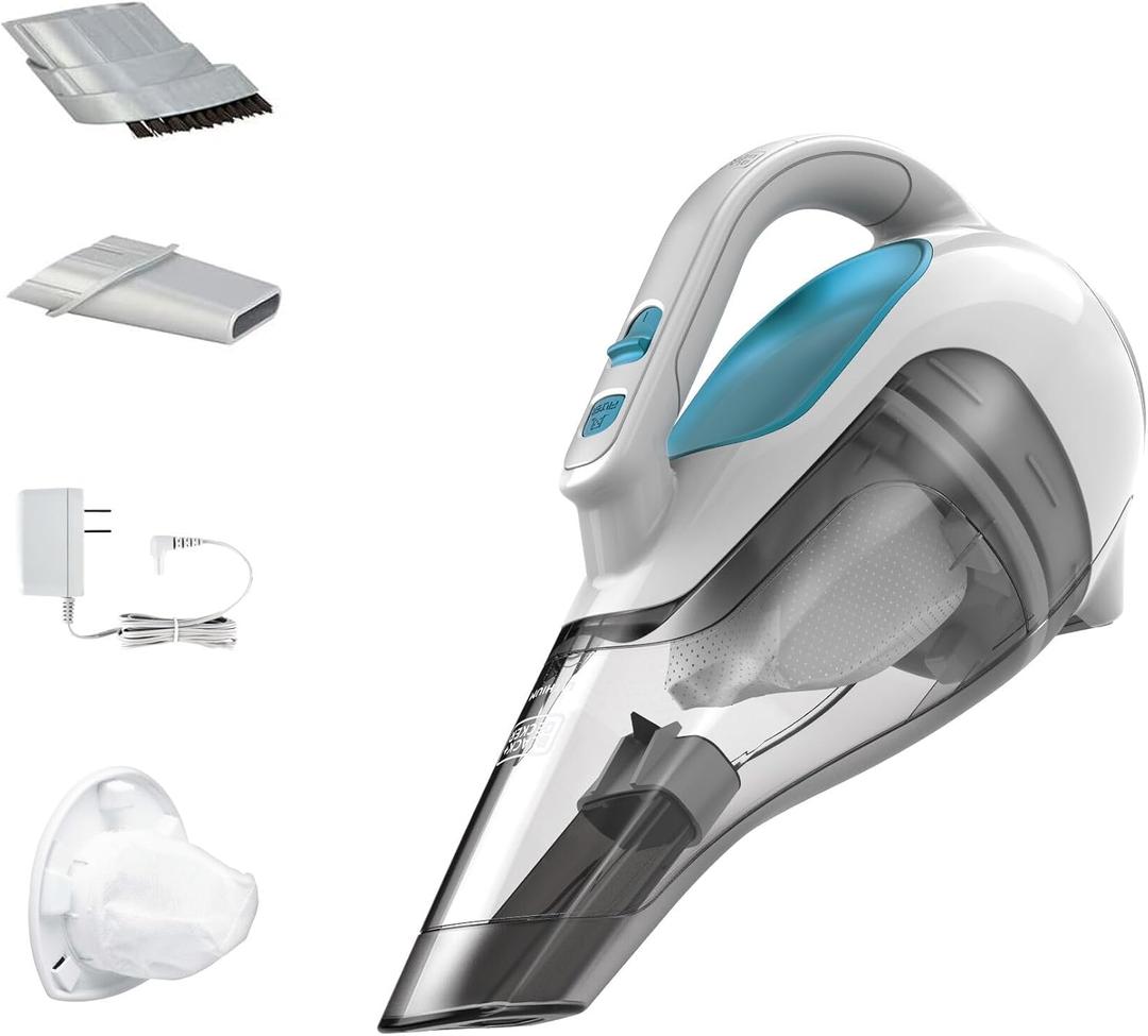BLACK+DECKER dust buster Cordless Handheld Vacuum, Portable Vacuum for Car and Home Rechargeable, Powerful Suction, Wide Mouth (HHVI315JO42)