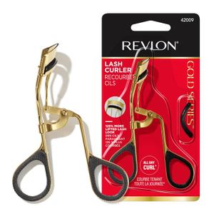 Revlon Gold Series Eye Lash Curler, Creates Open Eye Look, Easy to Use, Titanium-Coated for Durability, 1 Count