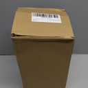 Glass Hurricane Candle Holders for Pillar Candles, Set of 2 (5" & 4" Wide) with Sturdy Glass Dome & Brass Base for Farmhouse, Shabby Chic Vintage Decor (Matte Black)