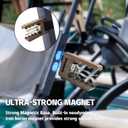 2 x Magnetic Stogie Holder Golf Accessories for Men, Portable Stogie Clip for Golf Cart Magnetic Holder with Adjustable Design - Fits Golf Carts, Chairs - Perfect Golf Gifts, Grilling, Fishing & Sporting