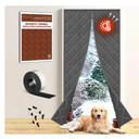 Insulated Magnetic Door Curtain for Winter, Thermal Door Cover with TripleLayer Oxford Fabric, Windproof Cold Draft Blocker, Energy Saving Waterproof Curtain for Indoor Outdoor