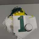 Golf Themed 1st Birthday BannerHole in One Party Decor Mastered His First Year Sign High Chair Banner Golf Birthday Decor for Baby's Milestone