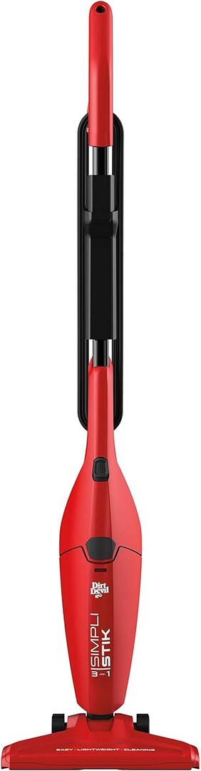 Dirt Devil SD20000RED Simpli-Stik Lightweight Corded Bag less Stick Vacuum, Red