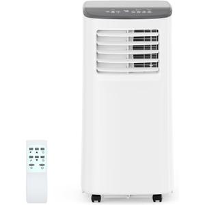 Garvee 3-in-1 Portable Air Conditioner, 8,000 BTU Portable AC Unit with Cooling, Dehumidifier & Fan for Rooms up to 350 sq.ft with Remote Control, Sleep Mode, 24H Timer & Window Kit