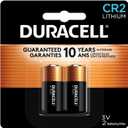 Duracell CR2 3V Lithium Battery, 2 Count (Pack of 1), CR2 Battery Lithium, High Power, Long-Lasting for Video and Photo Cameras, Lighting Equipment, and More