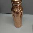 Hammered Copper Water Bottle - 30 Oz Pure Copper Vessel For Drinking Healthy Water