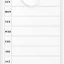 MaxGear Weekly Calendar White Board for Wall, 11"x 17" Double-Sided Magnetic Dry Erase Board, Includes a Black Dry Erase Marker, Portable Whiteboard for Planning, Drawing, Memo, to Do List