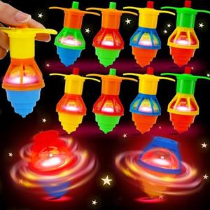 24PCS Light Up Spinning Tops Glow Party Favors for Kids 3-5 4-8 8-12 Valentine Goodie Bag Stuffers Birthday Return Gifts Classroom Treasure Box Toys Carnival Prize Fidget Spinner Bulk Toddler Boy Girl
