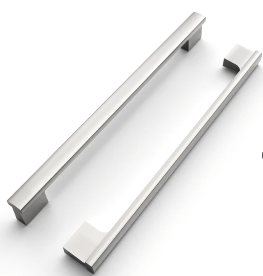 FILTA 10 Inch(254mm) Hole Centers Brushed Nickel Cabinet Pulls - Set of 10, Satin Nickel Kitchen Cabinet Handles
